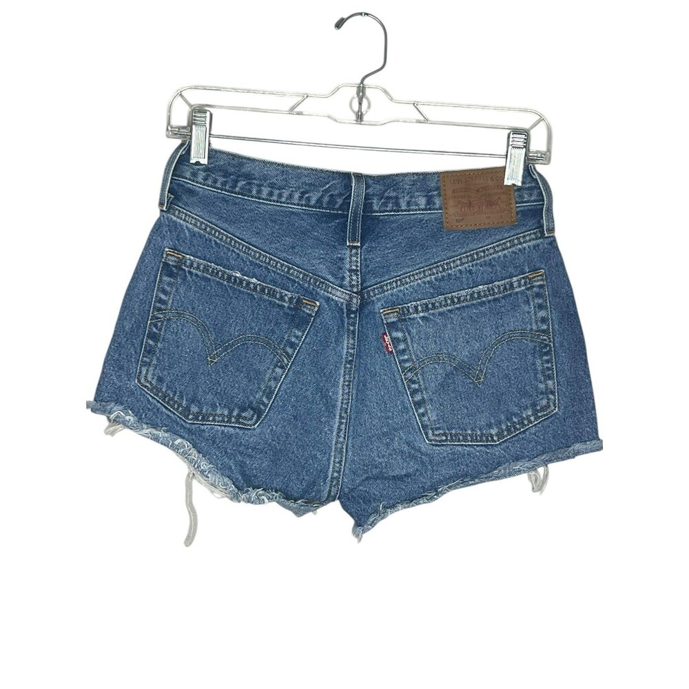 Levi’s 501 Original Fit High Rise Distressed Cutoff Shorts W26 - Picture 3 of 5